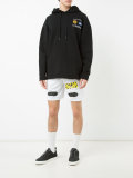 chest print hoodie