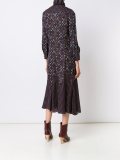 printed flared dress