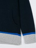 knit zipped hoodie