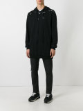 shredded trim hoodie 