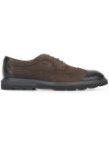 contrast texture derby shoes