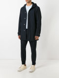 hooded button jacket 