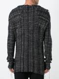striped boat neck sweatshirt
