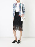 bird print bomber jacket