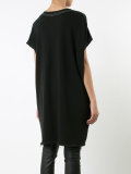 oversized cut-off T-shirt dress