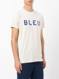 'bleu' print T-shirt