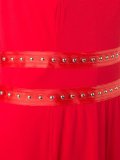 studded detail midi dress
