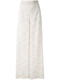 tonal zigzag palazzo pants 