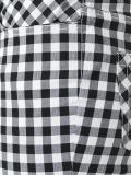 checked slim-fit cropped trousers