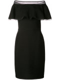 ruffled off shoulder dress