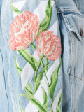embroidered tulip denim jacket 