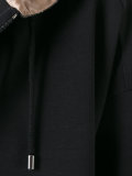 zipped hooded jacket