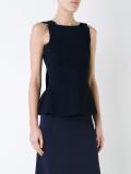 crepe bridle buckle top