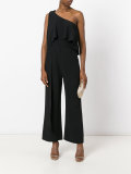 one shoulder frill jumpsuit 