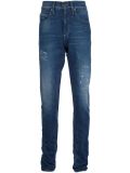 striped leg  jeans