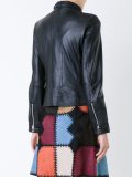 leather zip jacket 