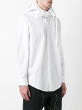 plain hooded shirt 