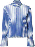 cropped striped shirt