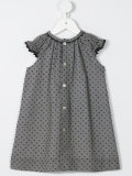 ruffled sleeve shift dress