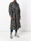 floral print parka