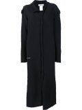 roll sleeve knit coat 