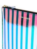 Striped Patent Pouch