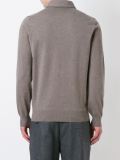 buttoned collar jumper