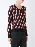 geometric knit jumper