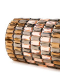 metallic jewel embellished clutch