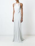 sheer detailing long dress