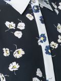 印花无袖连衣裙