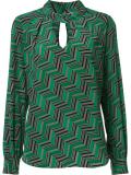 geometric pattern blouse