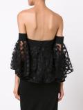 off-shoulders flared sleeves blouse