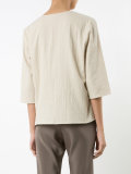 collarless shirt