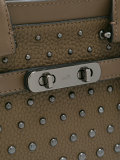 round studded shoulder bag