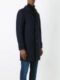 notched lapel mid coat