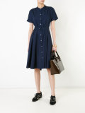 belted shirt dress