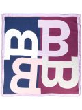 logo print scarf