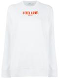 I feel Love printed sweatshirt