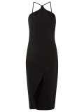 front slit midi dress