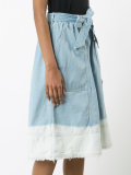 bleached effed A-line skirt