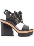 cut out platform sandals 
