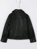 zip-up biker jacket