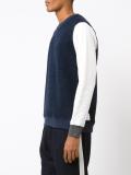 contrast sleeve sweatshirt