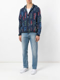 faded straight-leg jeans