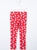 popcorn print trousers 