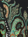paisley check print dress