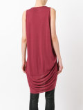 draped sleeveless top 