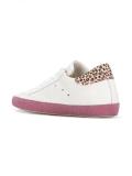 leopard print detail sneakers 