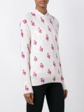 flamingo print jumper
